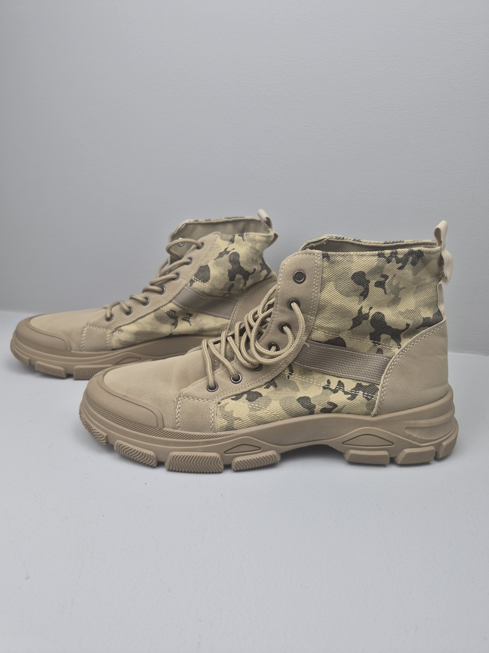 Tactical Camouflage High-top Lace-up Boots for Casual Outdoor  Men's size 12
